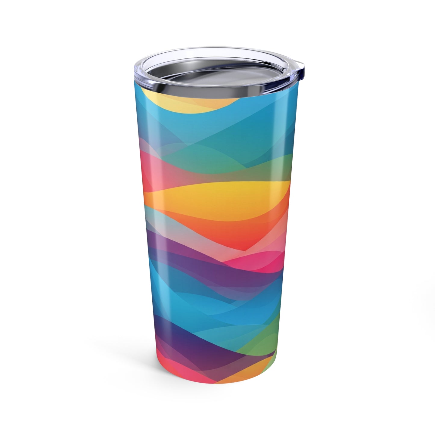 20oz Stainless Steel Tumbler With Printed Design Double Wall Vacuum Insulated Spill Resistant Travel Mug With Lid