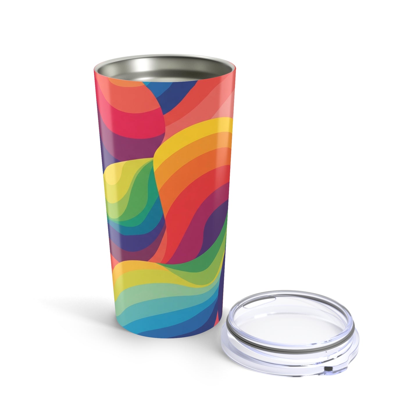 20 Oz Stainless Steel Travel Mug With Design Double Wall Insulation Leak Proof Durable For Hot And Cold Beverages