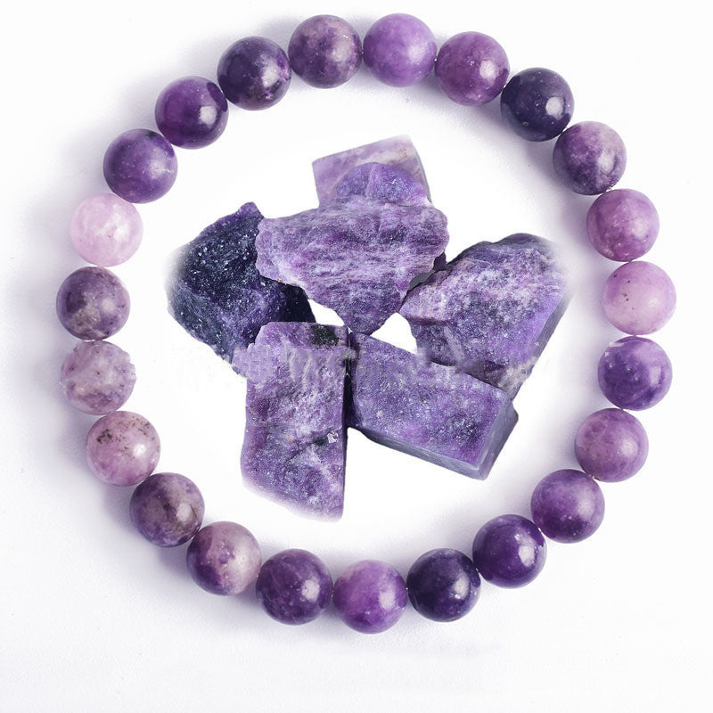 Unisex Bead Bracelet Natural Stone Hand Polished Vintage Geometric Spherical Design for Women and Men Elegance