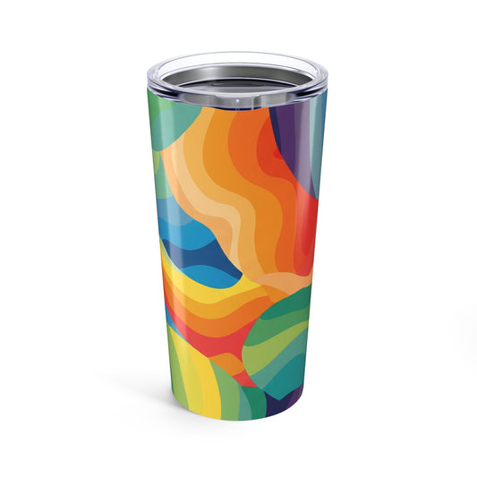 20oz Stainless Steel Tumbler With Double Wall Vacuum Insulation Leak Proof Printed Travel Mug For Hot And Cold