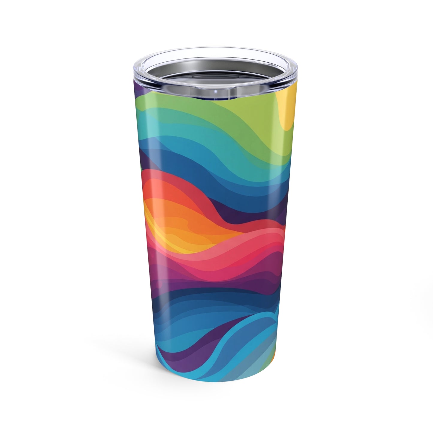 20 Ounce Stainless Steel Tumbler With Printed Art Vacuum Insulated Double Wall Leak Proof Hot Cold Coffee Cup Lid