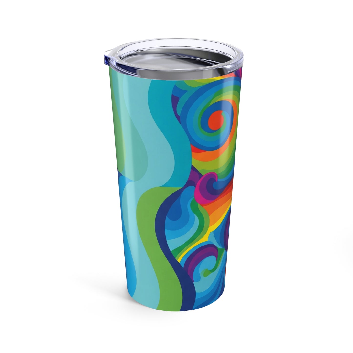 20oz Stainless Steel Insulated Tumbler With Lid Dishwasher Safe Spill Resistant Printed Hot Cold Drink Travel Mug