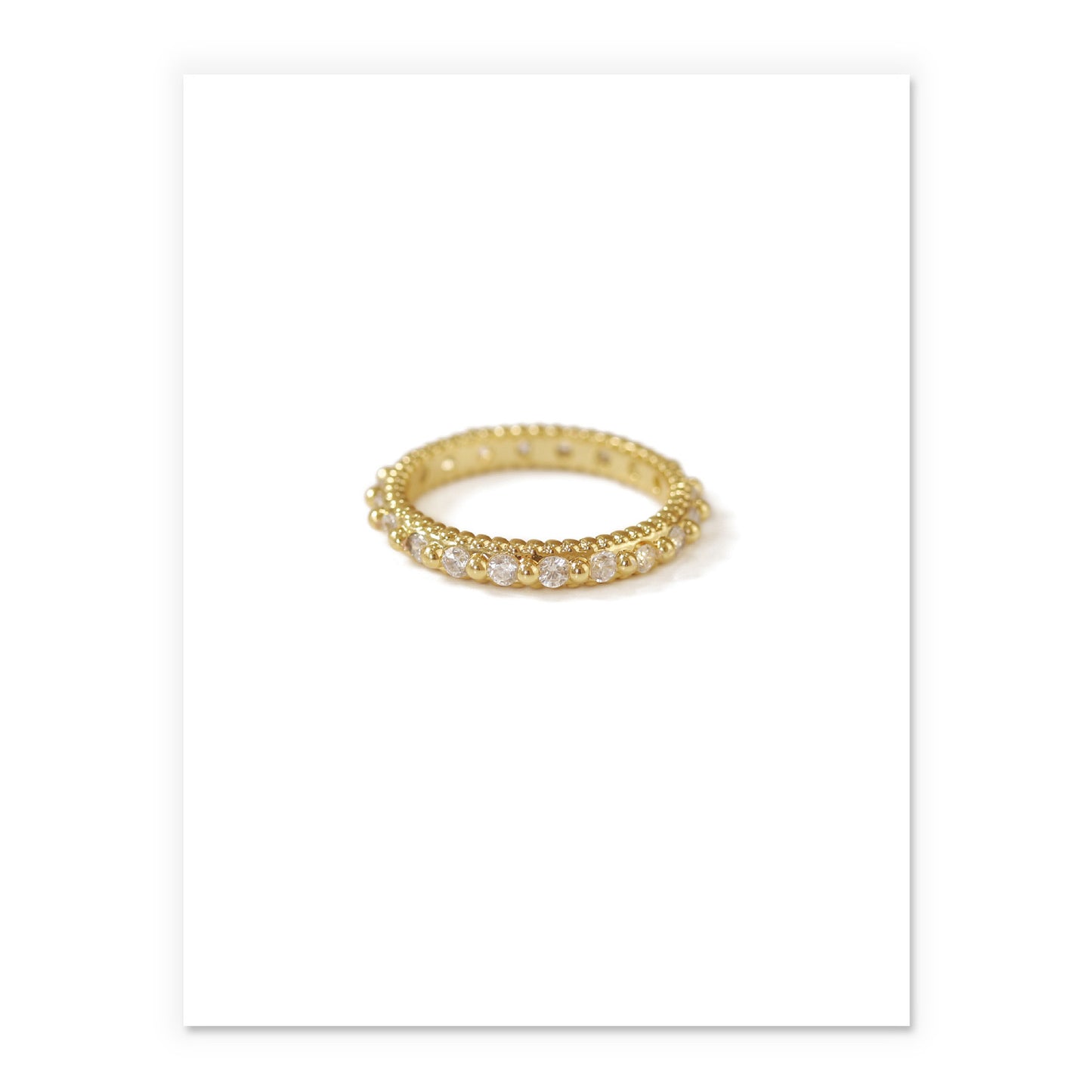 Zircon Inlaid Bracelet Ring