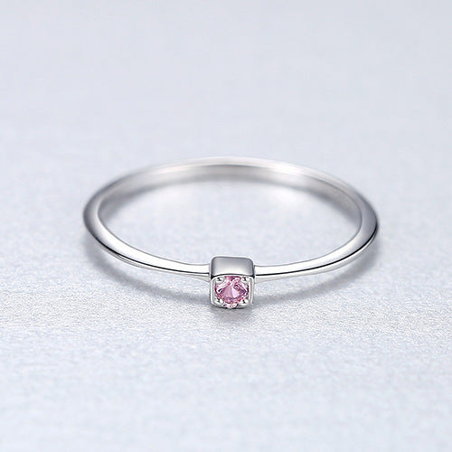 Geometric Silver Ring For Women Electroplated Jewelry With Modern Minimalist Design For Everyday Wear And Gift Ready