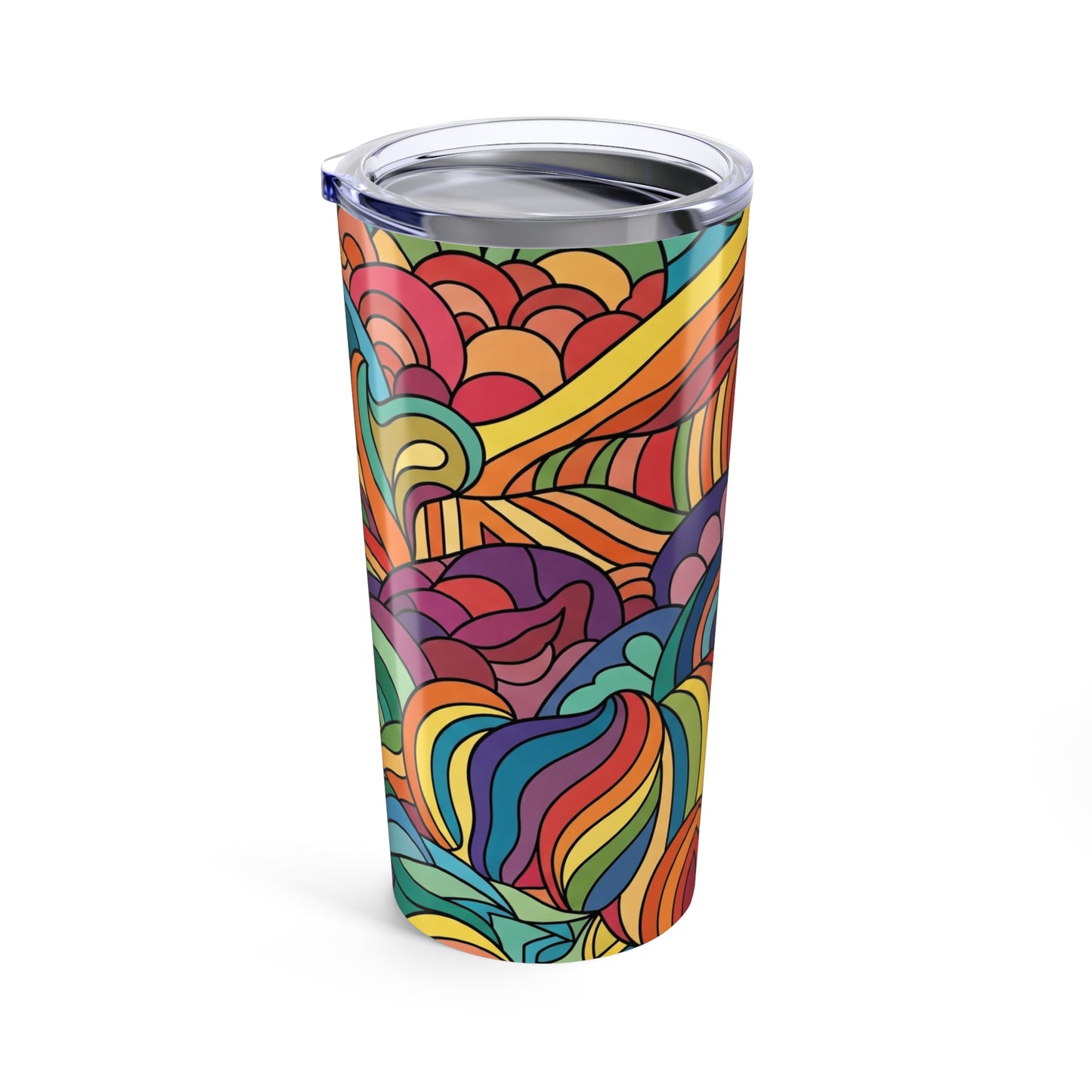 20oz Stainless Steel Tumbler With Double Wall Vacuum Insulation Spill Resistant Durable For Hot Or Cold Drinks