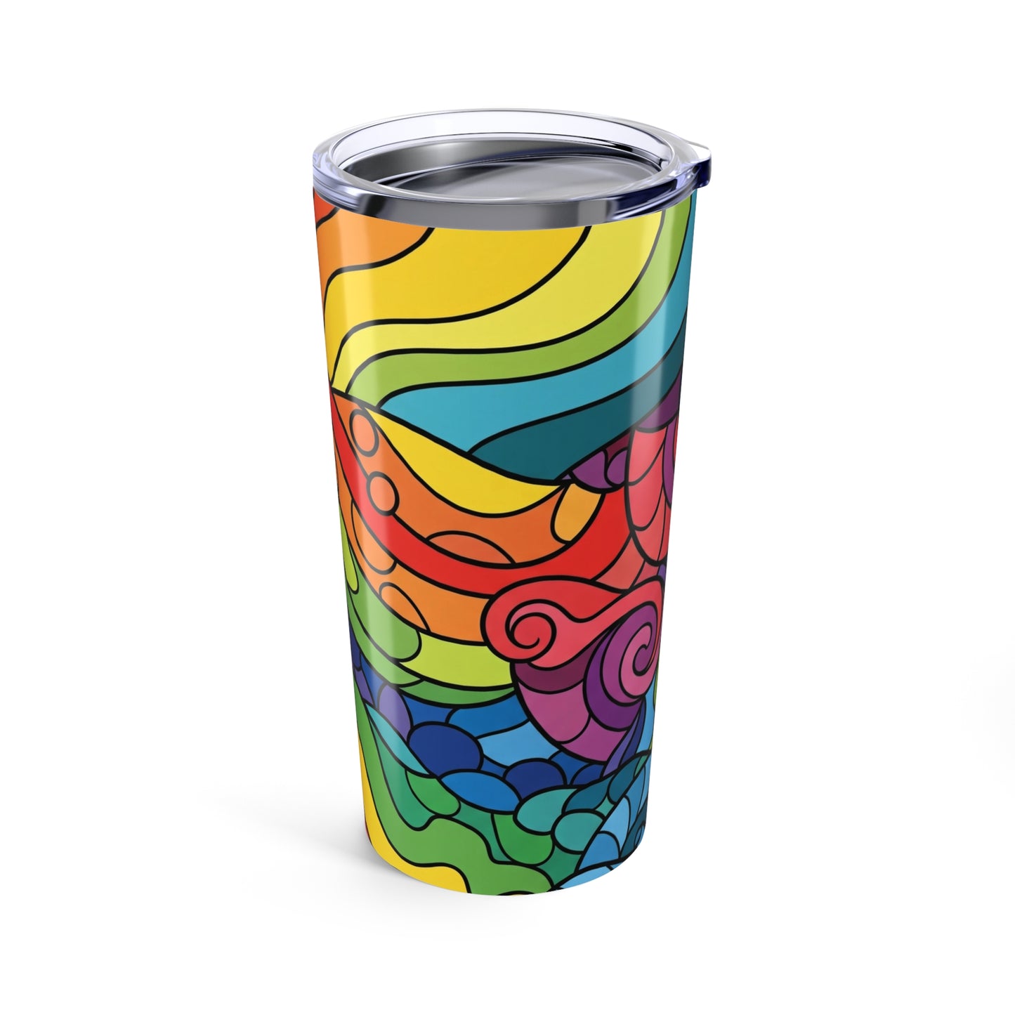 20Oz Stainless Steel Tumbler With Double Wall Vacuum Insulation And Spill Resistant Lid For Hot And Cold Beverages