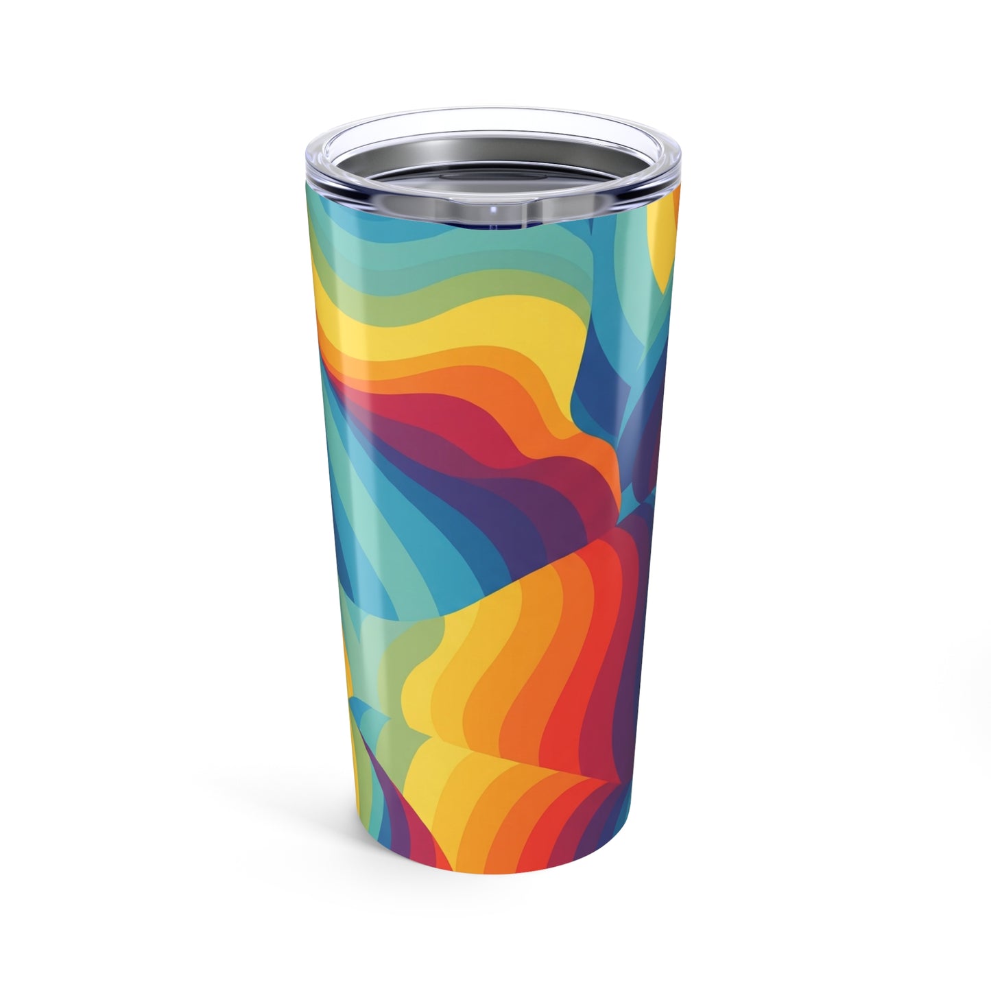20Oz Stainless Steel Tumbler With Printed Design Double Wall Vacuum Insulated Spill Resistant Travel Mug For Hot