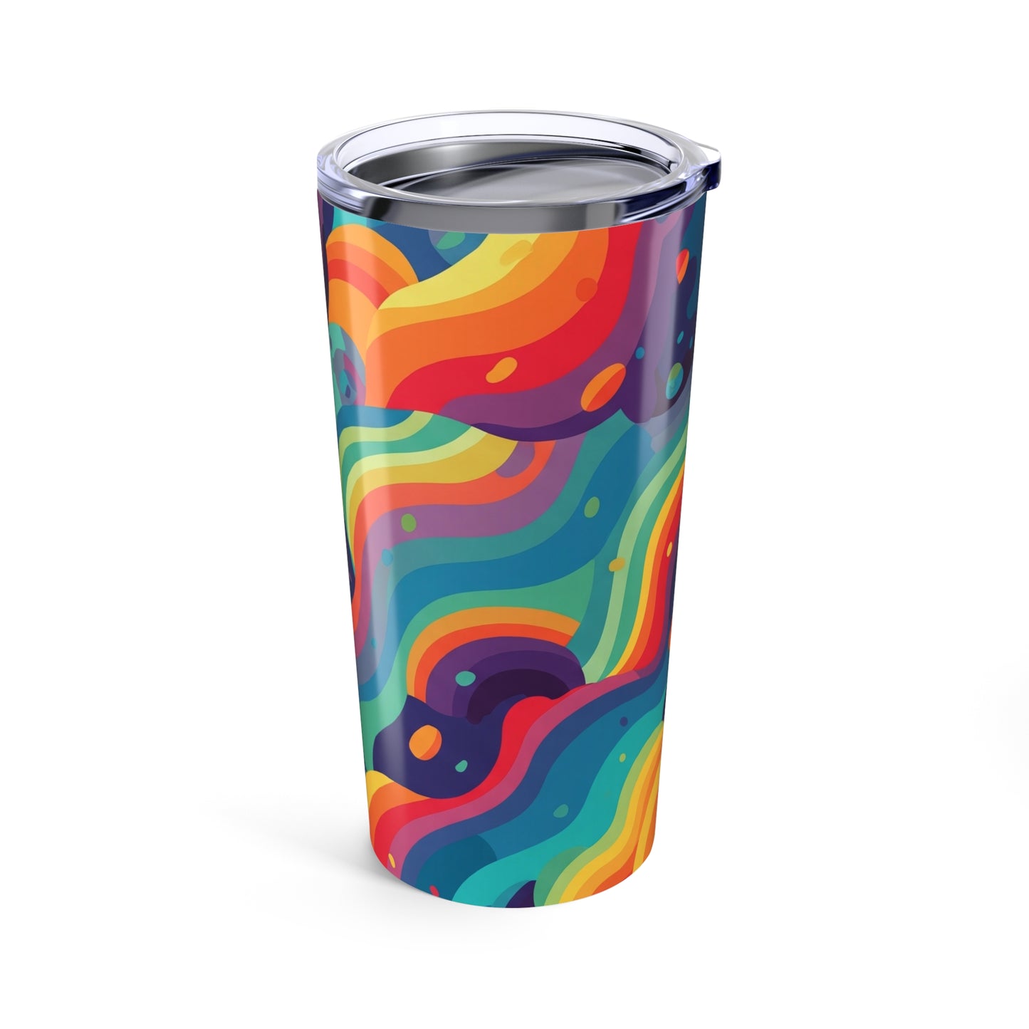 20oz Stainless Steel Tumbler with Double Wall Vacuum Insulation Spill Resistant Printed for Hot and Cold Drinks