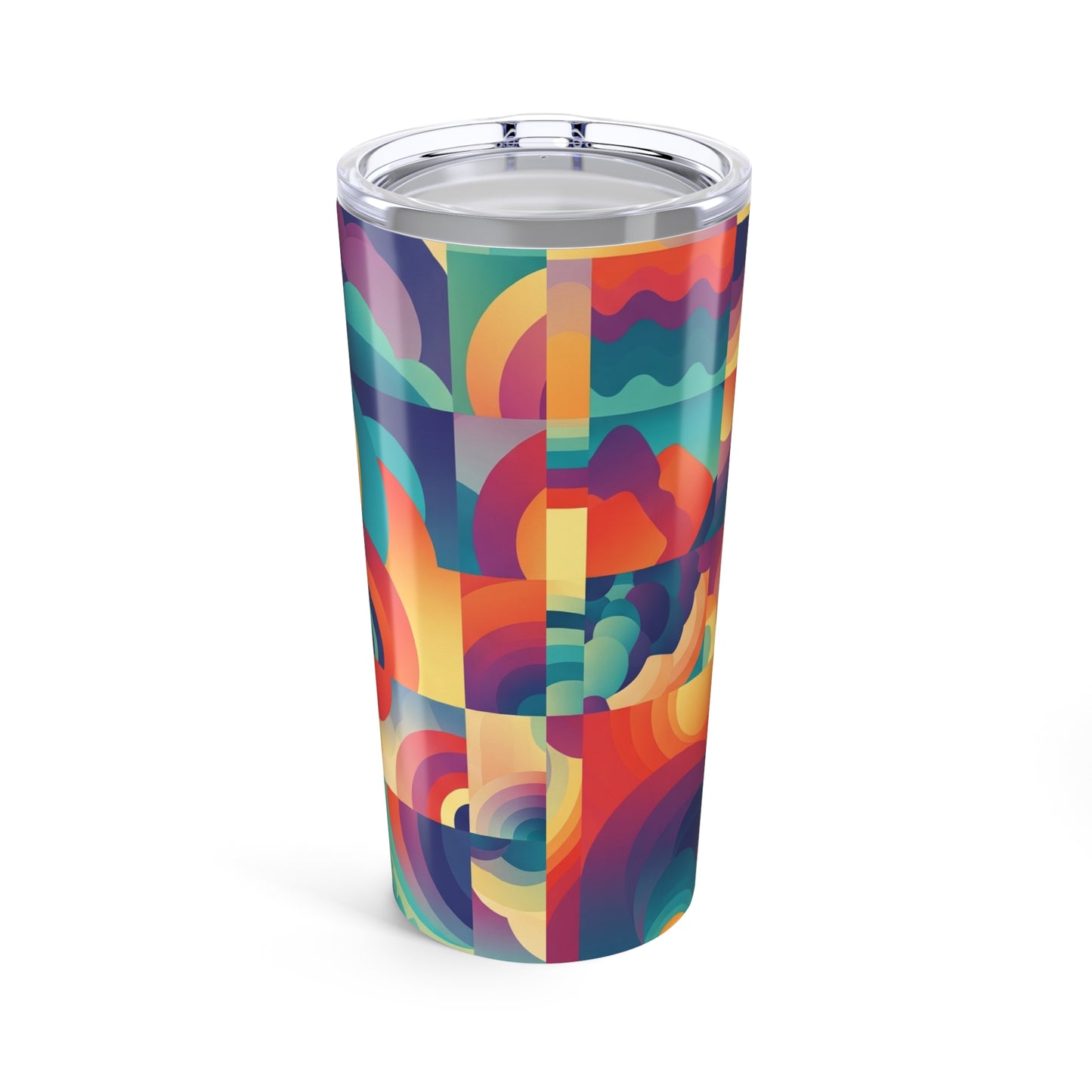 20oz Stainless Steel Travel Mug With Double Wall Insulation Leak Proof Printed Design And Durable Lid For Hot