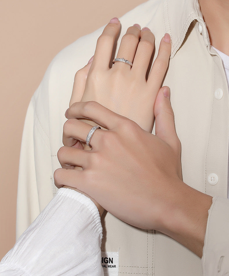 Nightingale Rose Pattern 925 Silver Ring Electroplated High Quality Design For Women And Men Fashion Jewelry Collection