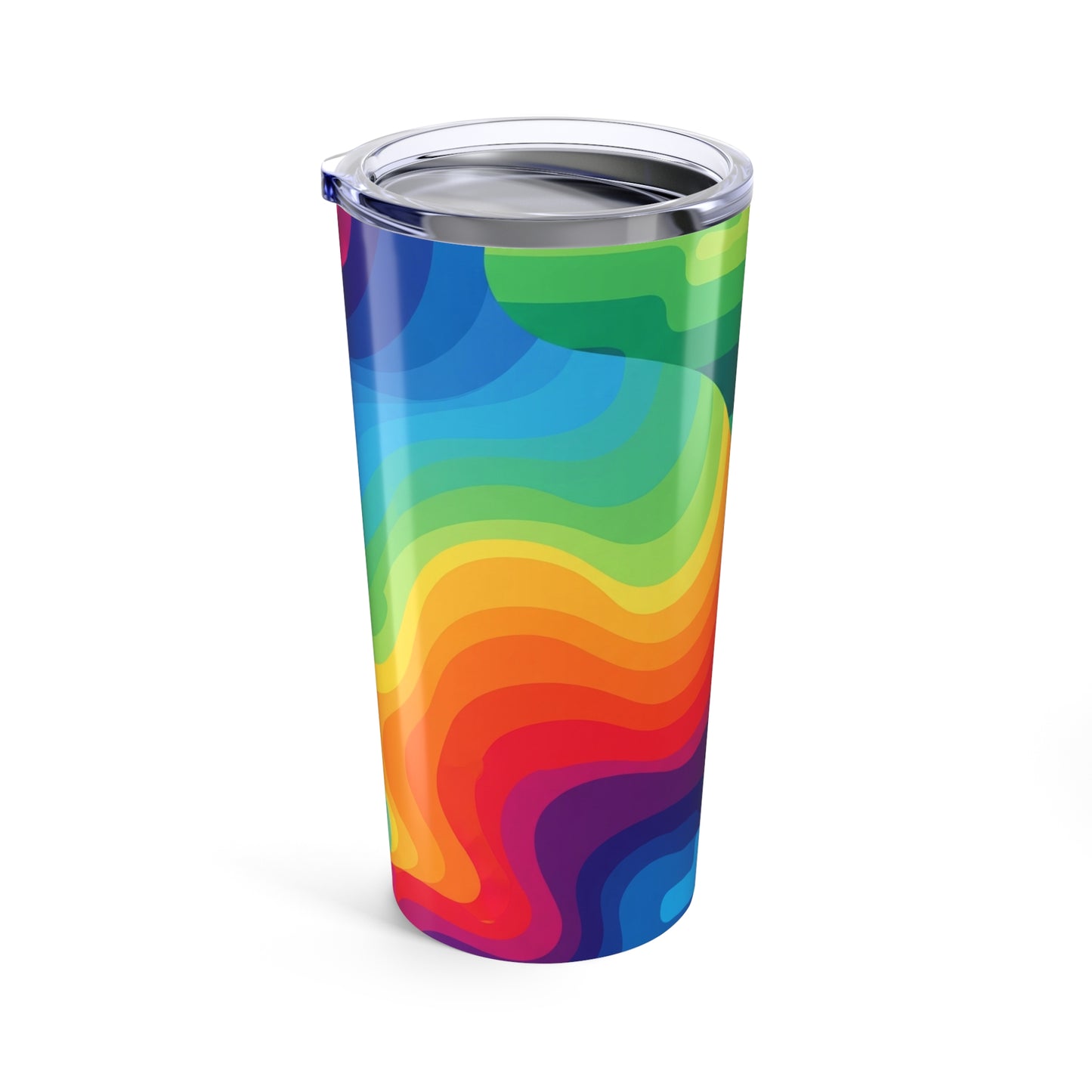 20 Oz Stainless Steel Tumbler With Double Wall Vacuum Insulation Leak Proof Printed Design For Hot And Cold