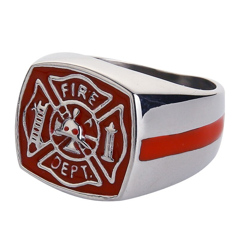 Titanium Steel Ring for Men and Women Stainless Steel Band European American Letter Number Text Pattern Ring