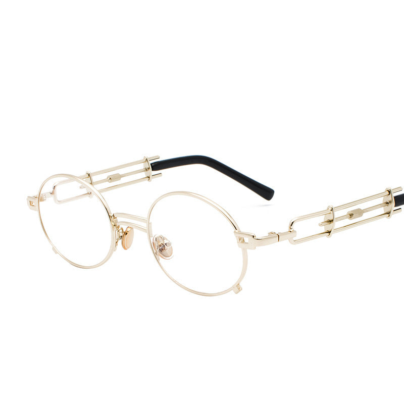 Steampunk Sunglasses Retro Futuristic Eyewear Durable Metal Frame With HD PC Lenses For Men And Women Everyday