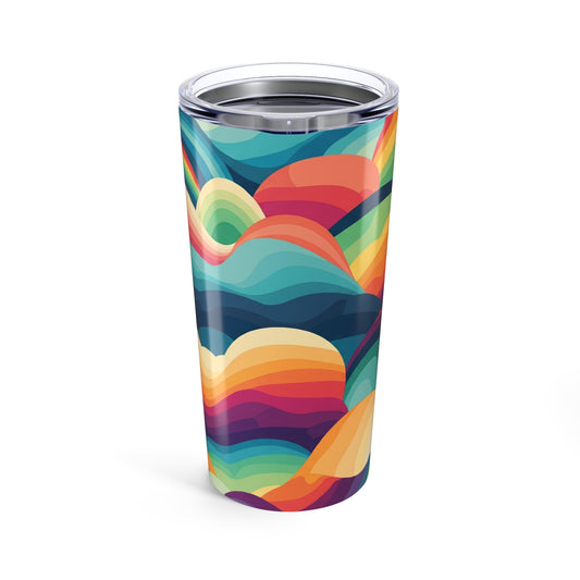20oz Stainless Steel Tumbler With Graphic Double Wall Vacuum Insulation For Hot Or Cold Beverages Dishwasher Safe