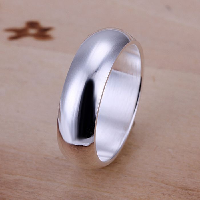 Mens Titanium Steel Ring Japanese Korean Design Plain Silver Uninlaid Band For Men Statement Japanese Uninlaid