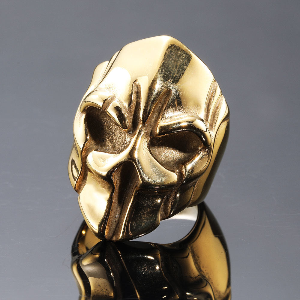 Titanium Steel Mens Ring Geometric Design Punk Style Jewelry for Modern Fashion Accessory Everyday Modern Look