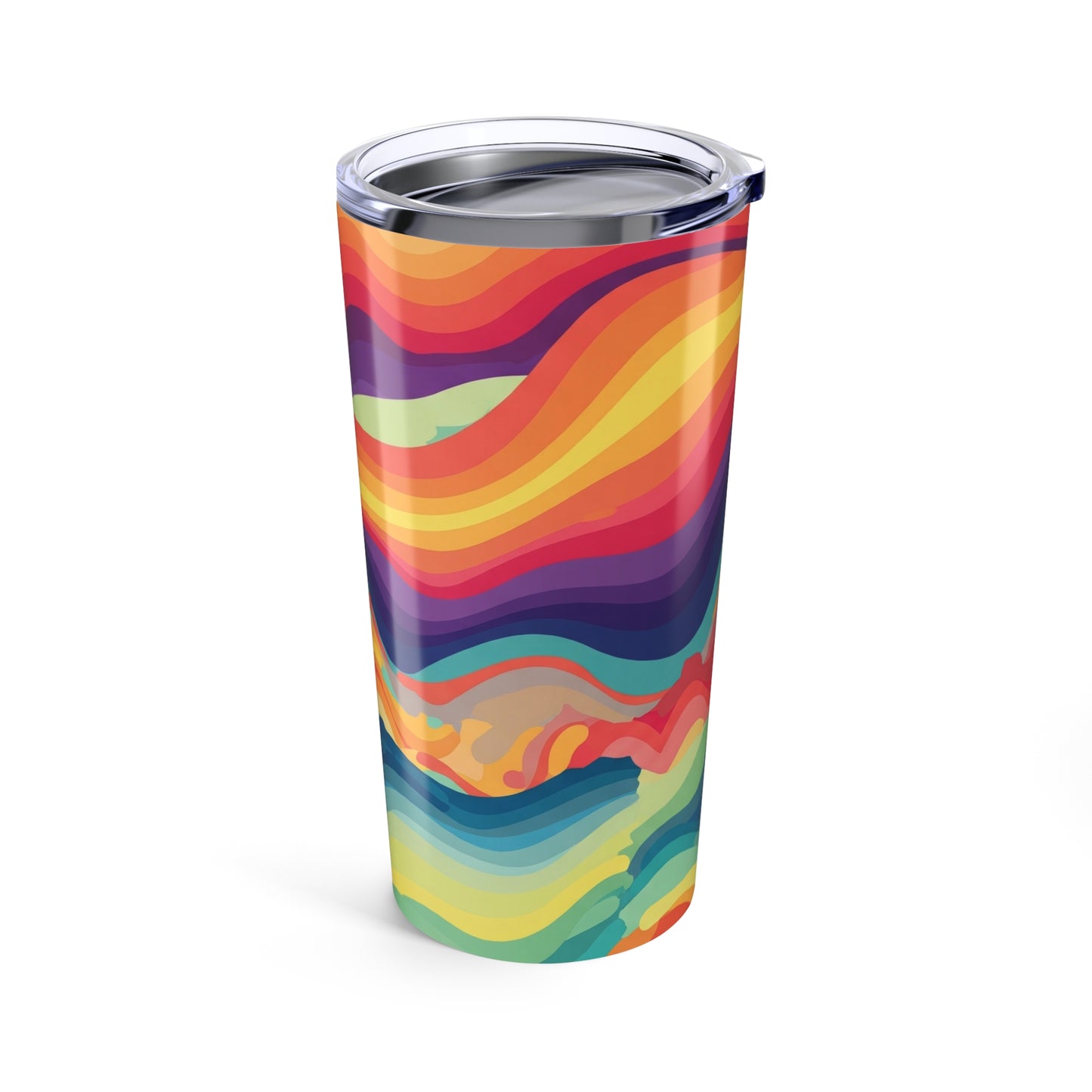 20 Oz Metal Travel Tumbler With Unique Printed Artwork Vacuum Insulated Spill Proof Design For Hot Or Cold