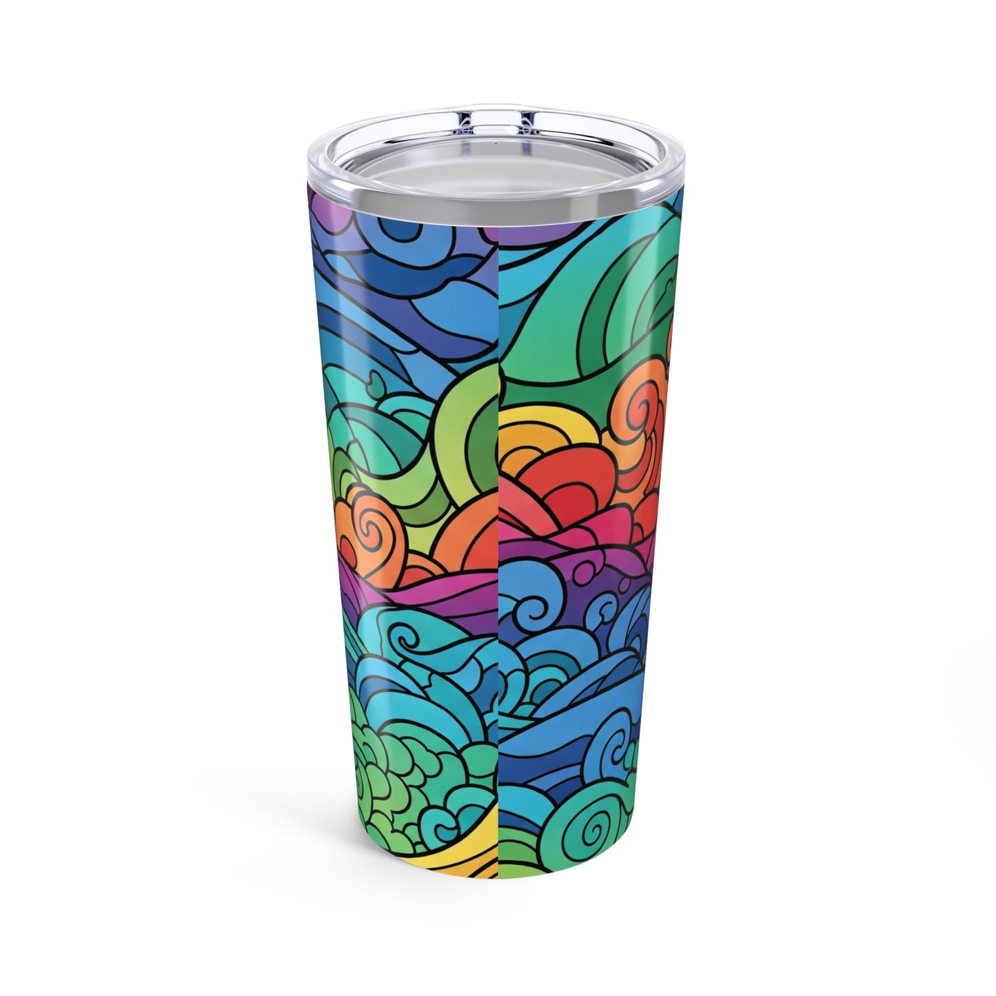 20 Ounce Stainless Steel Tumbler With Double Wall Vacuum Insulation Spill Resistant BPA Free Hot Cold Mug For