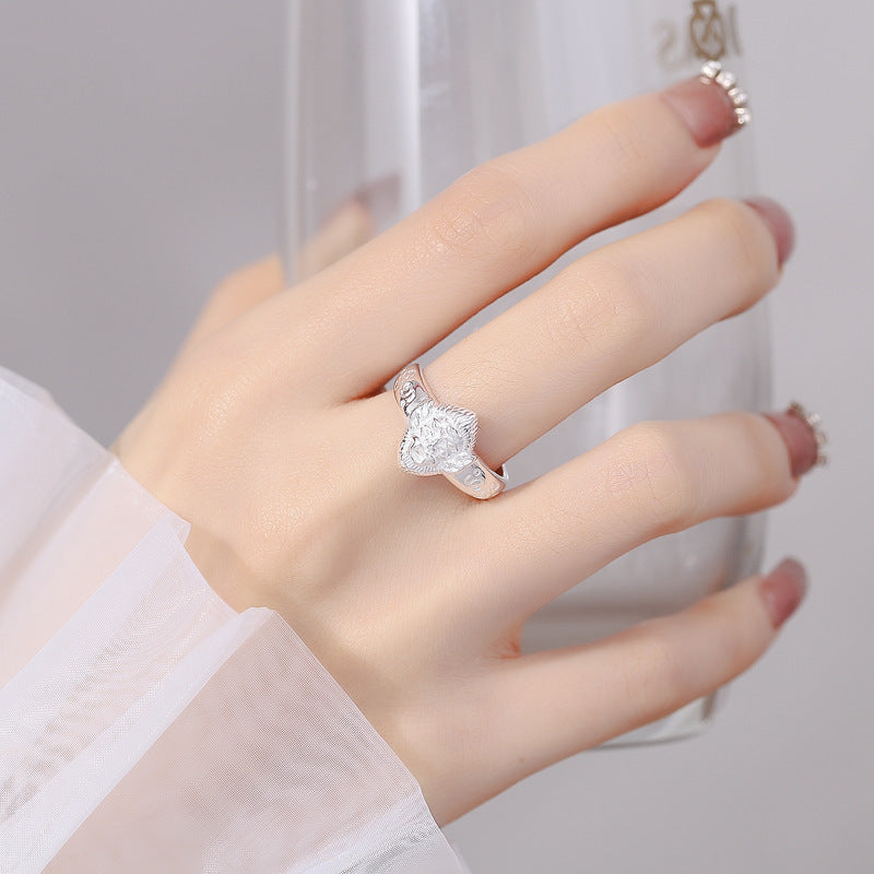 Womens Adjustable Monkey Ring With Five Eyes And Four Ears Copper Daily Wear Jewelry For Everyday Style Trendy