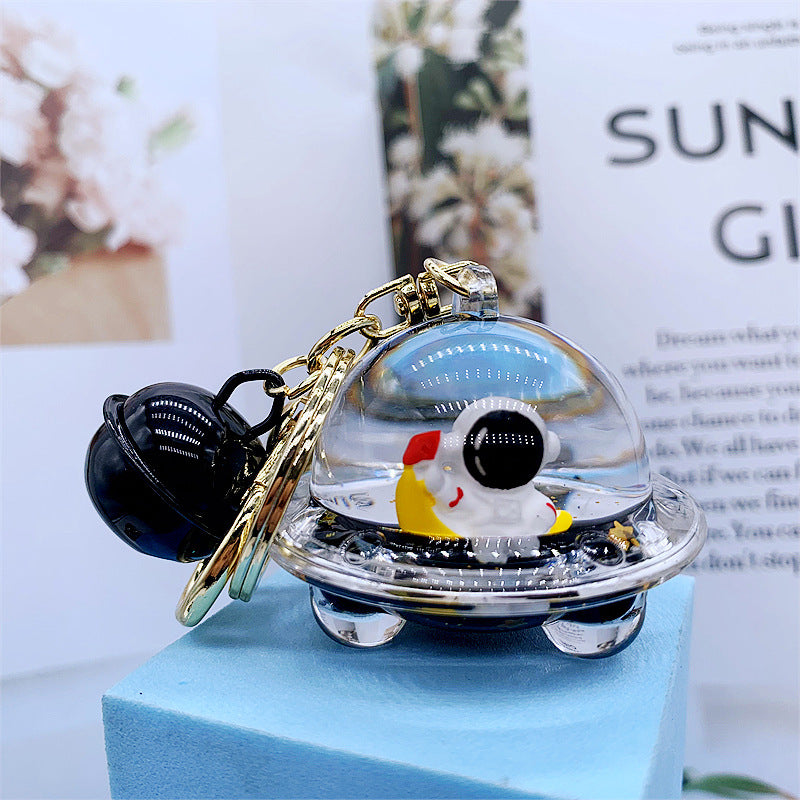 Acrylic Spaceman Keychain Girly Heart Design Alloy Key Chain Accessory For Space Lovers Guitar Skateboard Moon