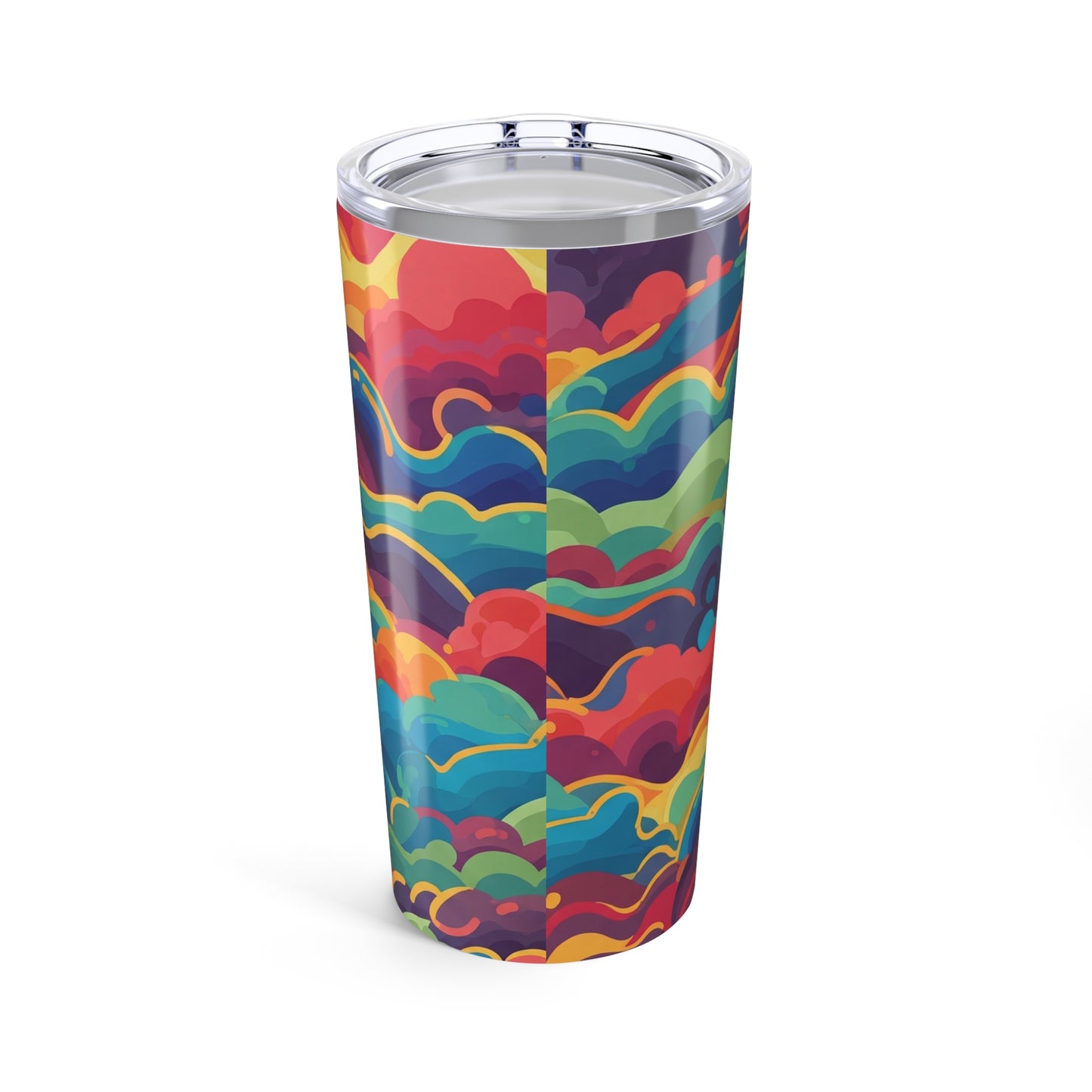 20oz Stainless Steel Tumbler With Printed Design Double Wall Vacuum Insulated Spill Resistant Durable Hot And Cold