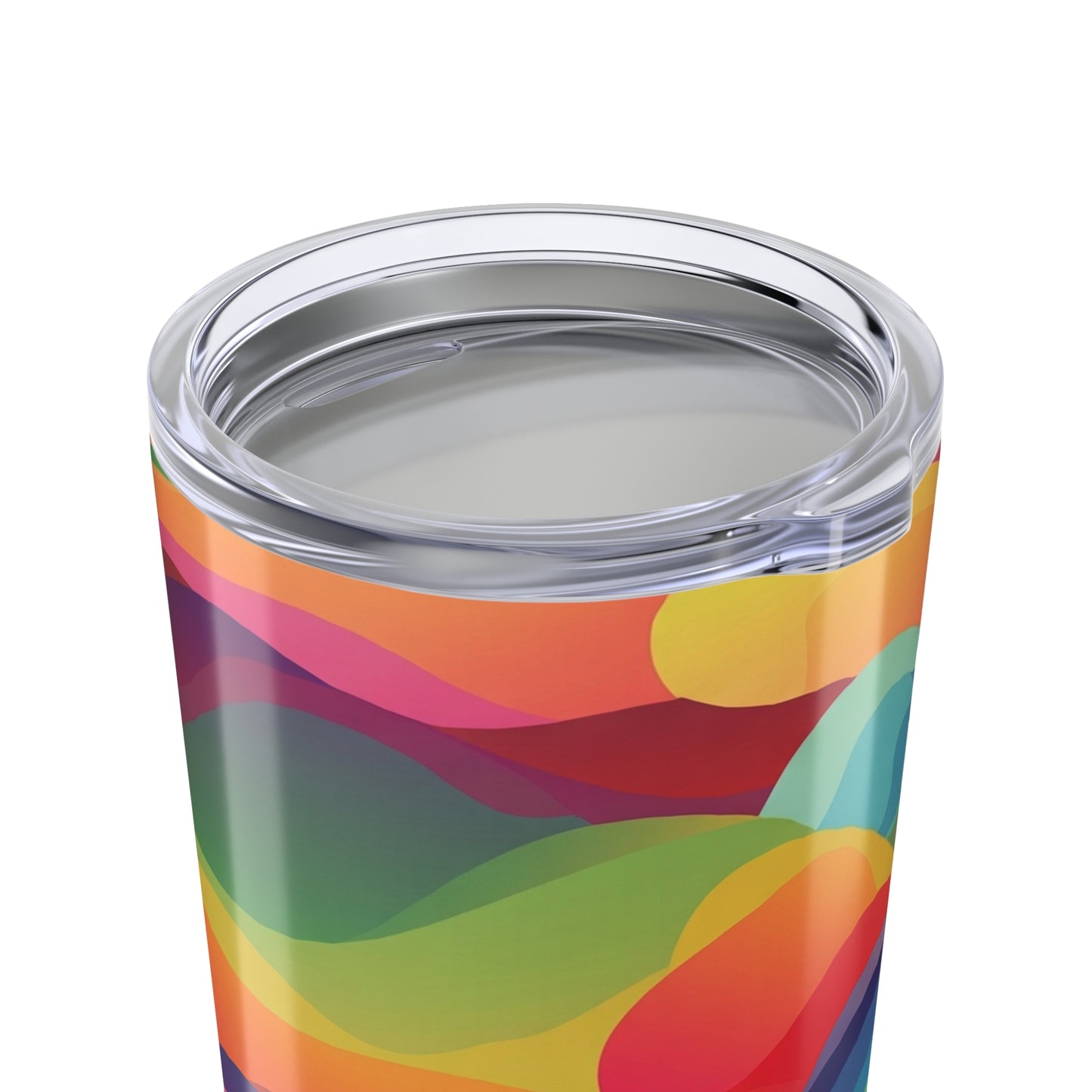 20 Ounce Steel Tumbler With Lid Vacuum Insulated Spill Resistant BPA Free Printed Drinkware For Hot And Cold
