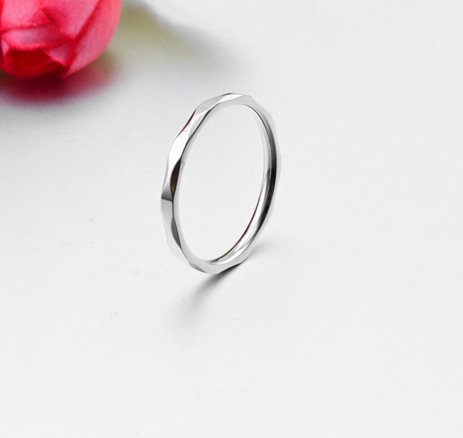 Couple Rings Titanium Steel Diamond Accent Rose Gold Color Choices Durable Matching Promise Bands For Partners