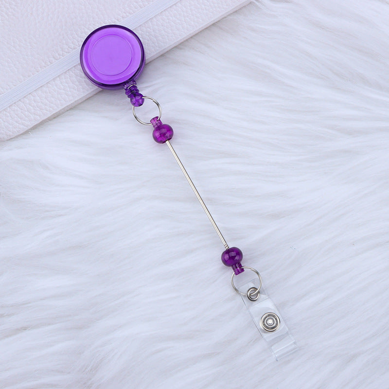 Retractable Badge Holder Keychain With Buckle And Secure Plastic Card Sleeve For Easy ID Access In Colors Soon