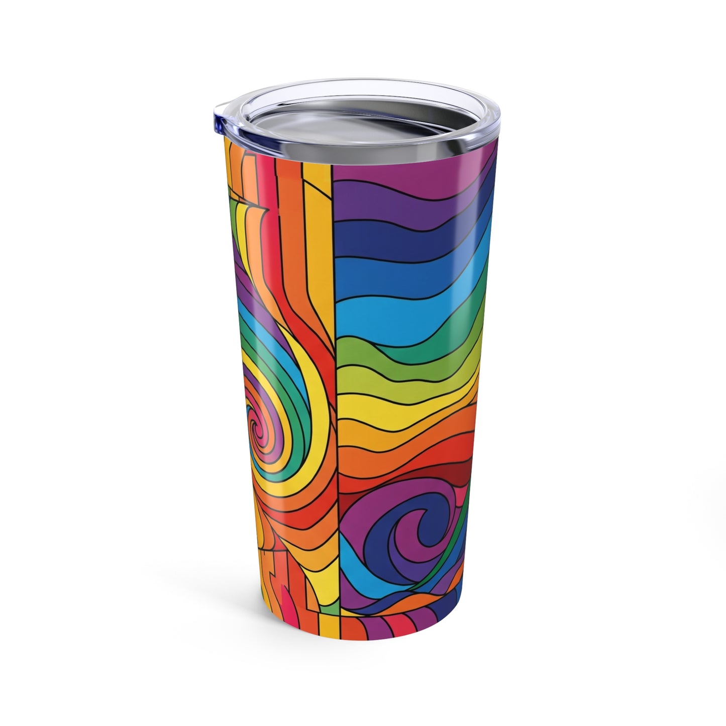 20oz Stainless Steel Insulated Tumbler With Double Wall Vacuum Seal Printed Graphic For Hot And Cold Beverages