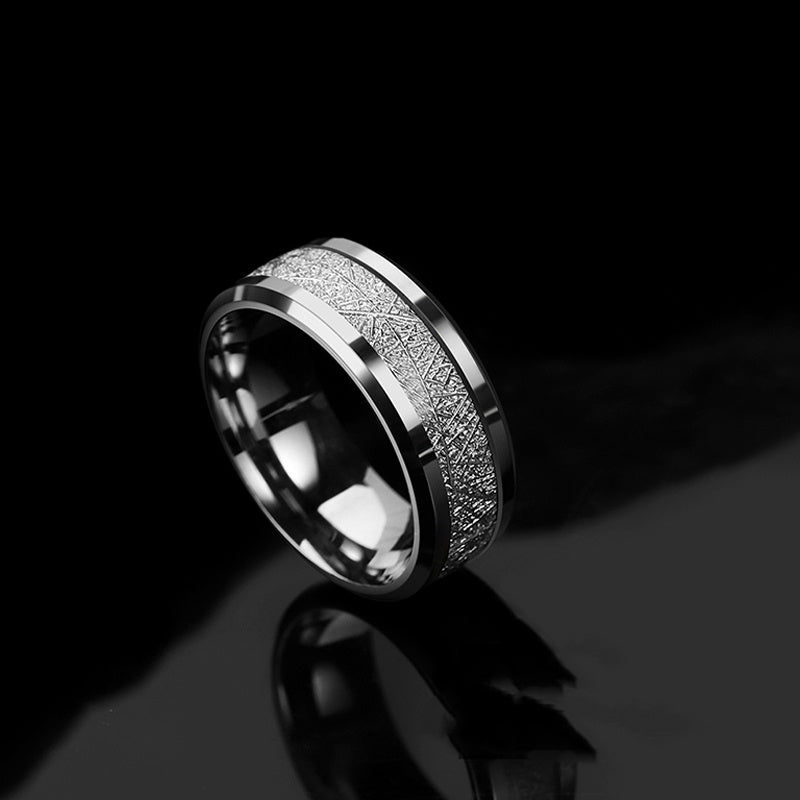 Men's Titanium Steel Ring Japan South Korea Fashion Jewelry Band For Him Gift For Man Cool Silver Ring Men's Ring Personality Ring Statement Ring