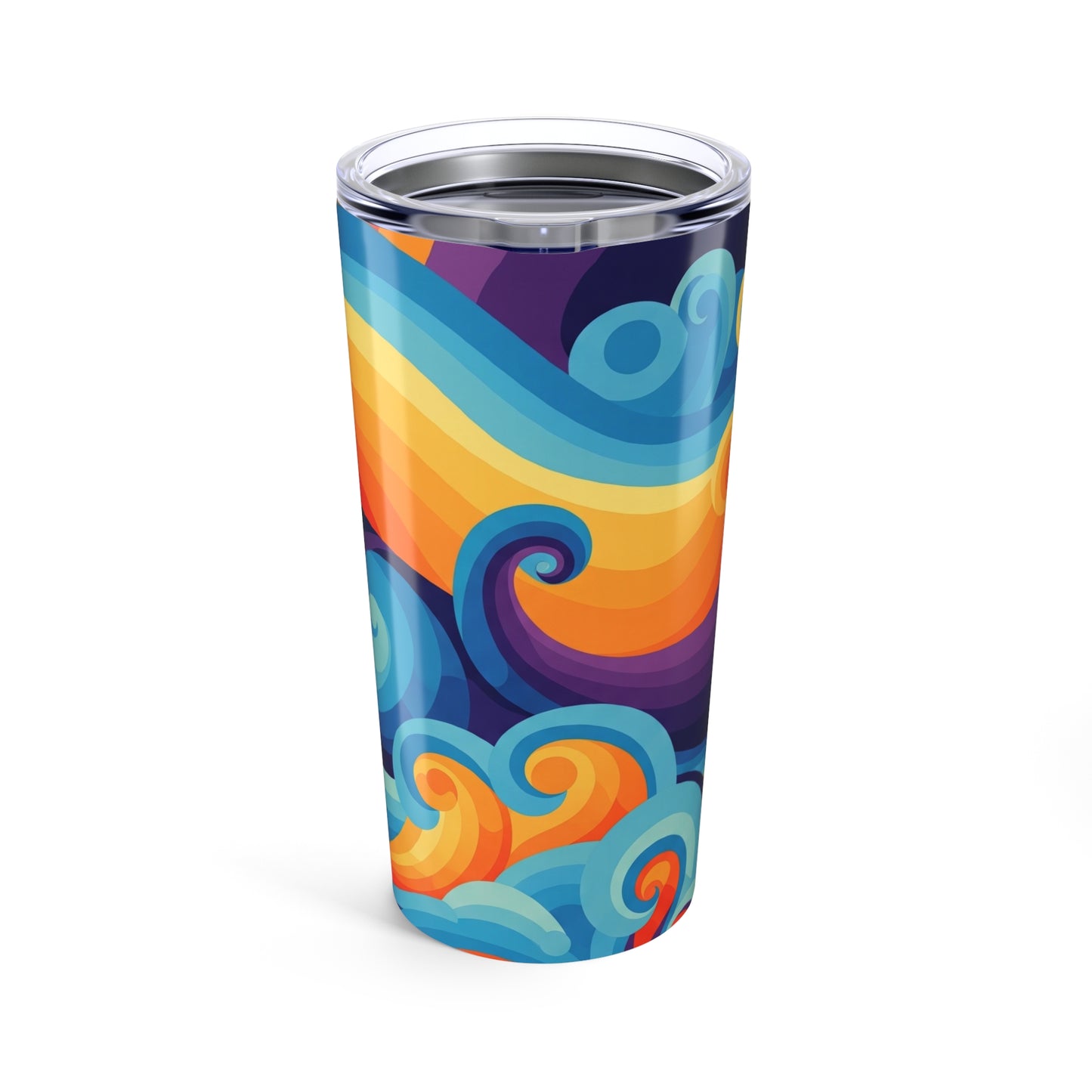 20Oz Stainless Steel Tumbler With Lid Double Wall Vacuum Insulation Keeps Beverages Hot Or Cold Durable Travel Mug