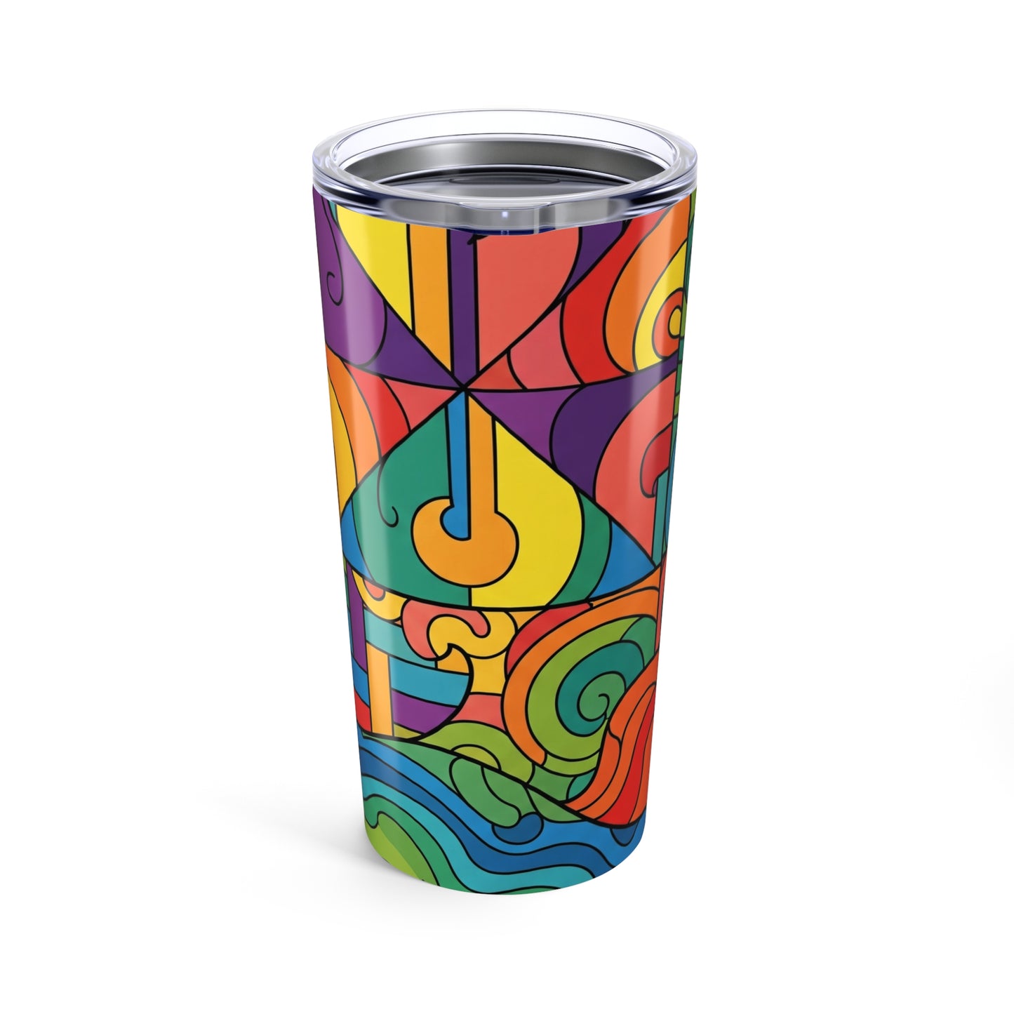 20oz Stainless Steel Tumbler With Double Wall Vacuum Insulation Spill Resistant Keeps Hot Or Cold Drinks