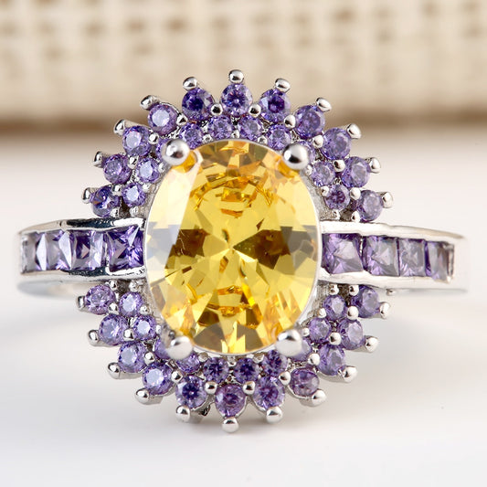 Unisex Copper Inlaid Zircon Ring Simple Water Flow Style With Electroplating Finish Sizes 6 7 8 9 10 Daily Gem