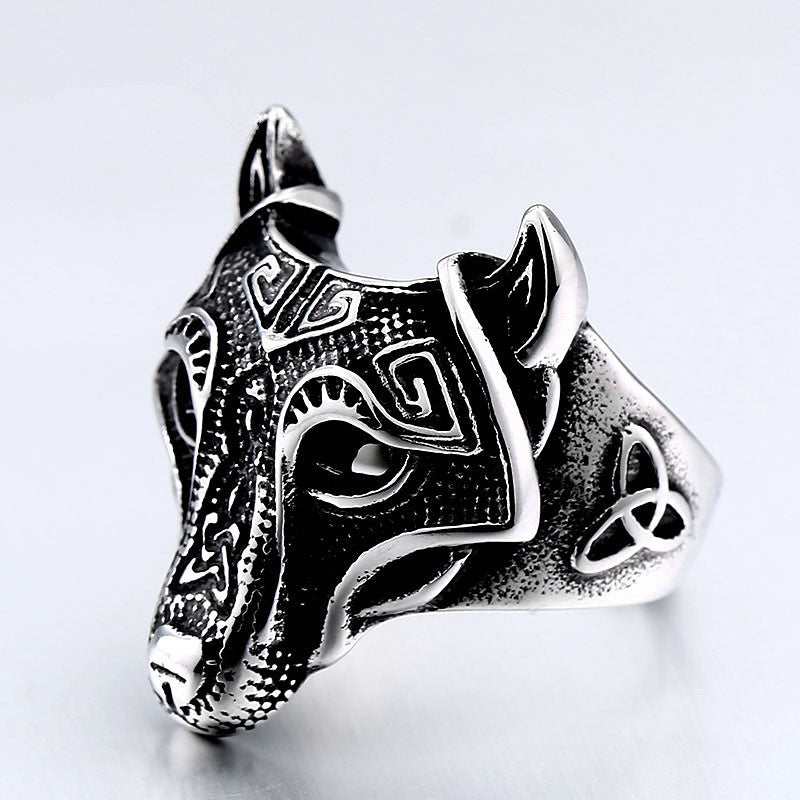 Mens Animal Ring Electroplated Alloy Fashion Jewelry Durable Statement Band Unique Bold Design Accessory Charm