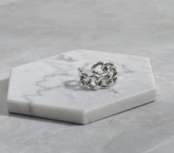 Unisex Adjustable Opening Ring Aluminium Alloy Geometric Electroplated Fashion Jewelry Birthday Gift For Women