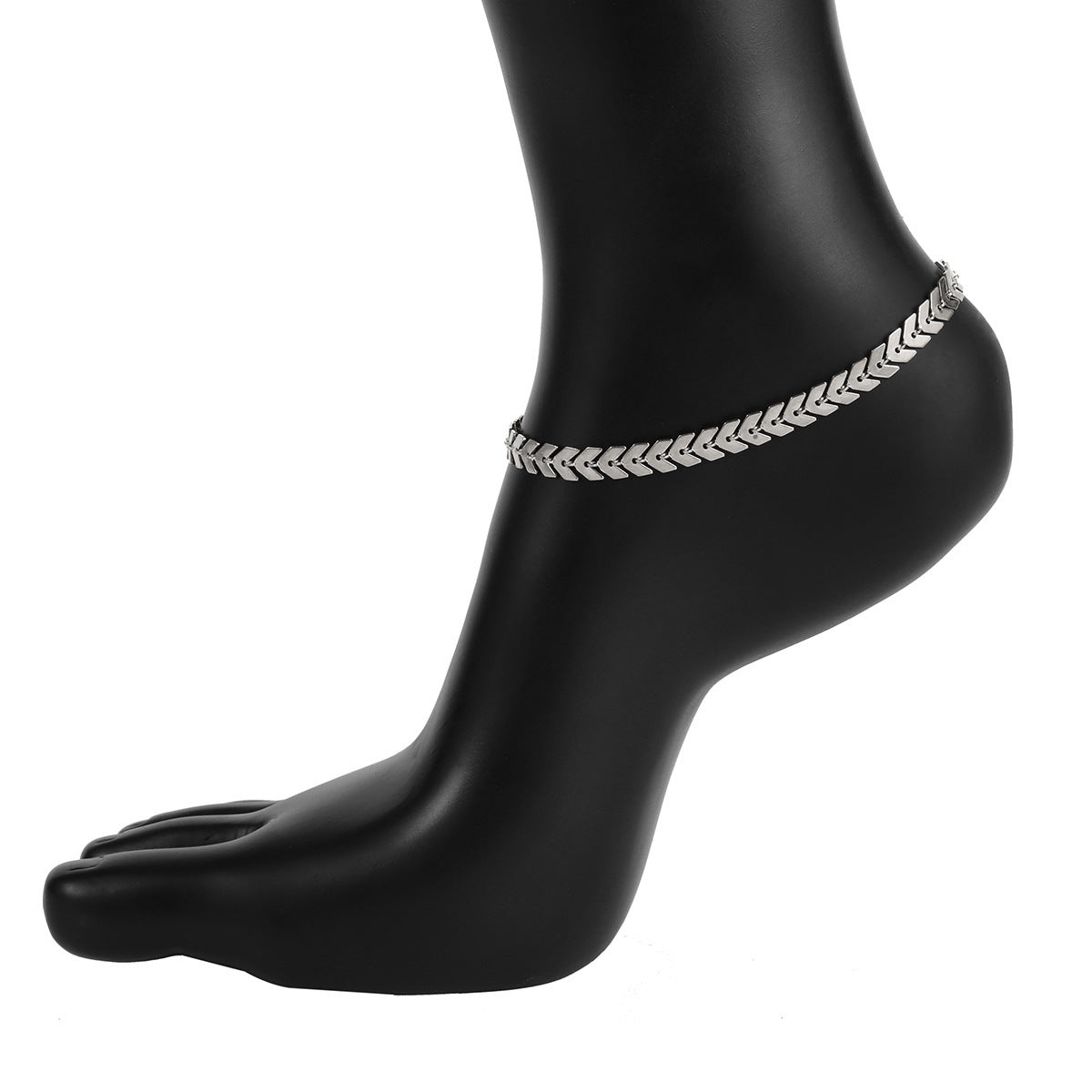 Womens Geometric Metal Bracelet And Anklet Set Simple Elegant Jewelry For Women Versatile Trendy Accessory Collection