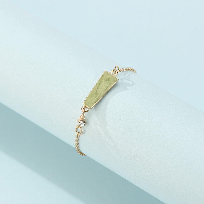 Womens Alloy Geometric Design Bracelet Golden Finish Jewelry For Everyday Fashion Accessories Great Gift Ideas