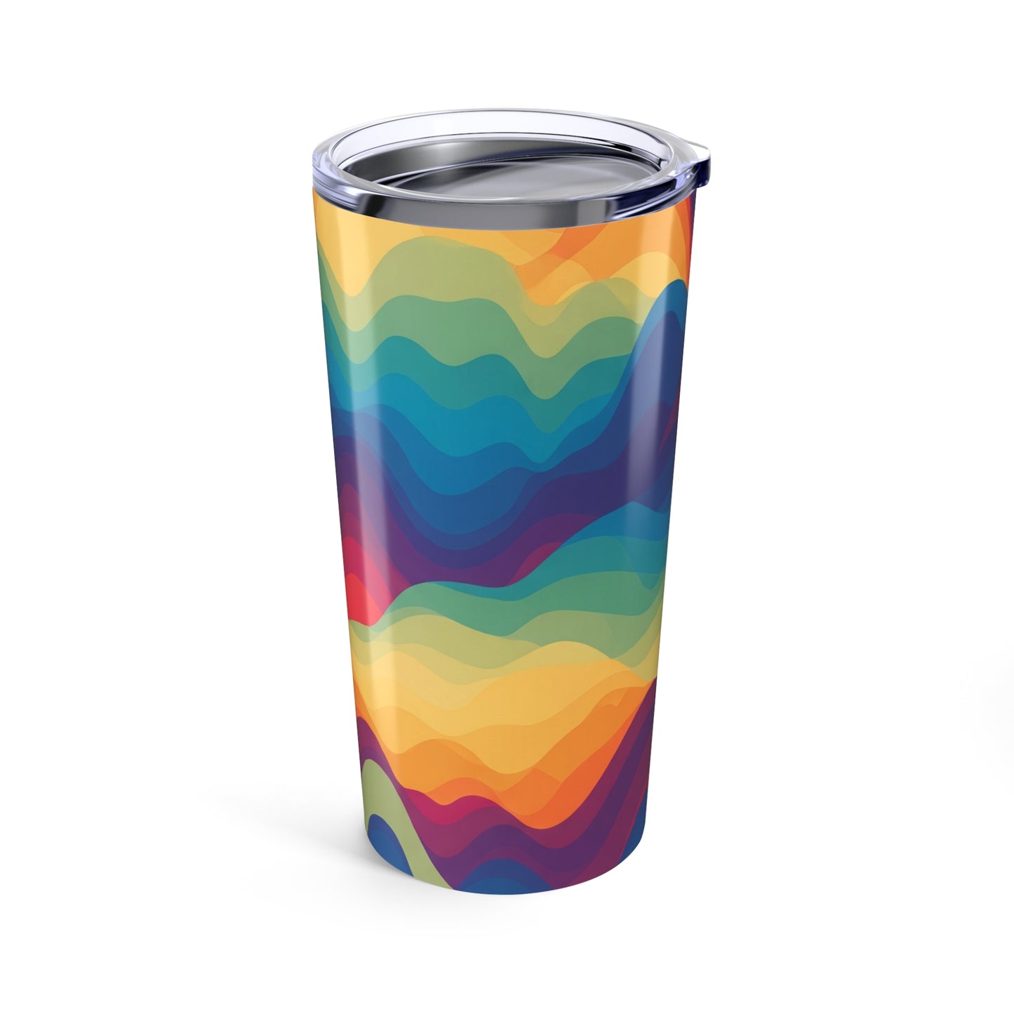 20oz Metal Travel Mug With Double Wall Vacuum Insulation Printed Drinkware Spill Resistant For Hot Or Cold