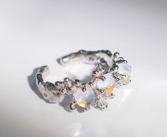 Womens Ring Floral Design Electroplated Alloy Jewelry Delicate Dainty Gift Birthday Trendy Everyday Wear Gifts