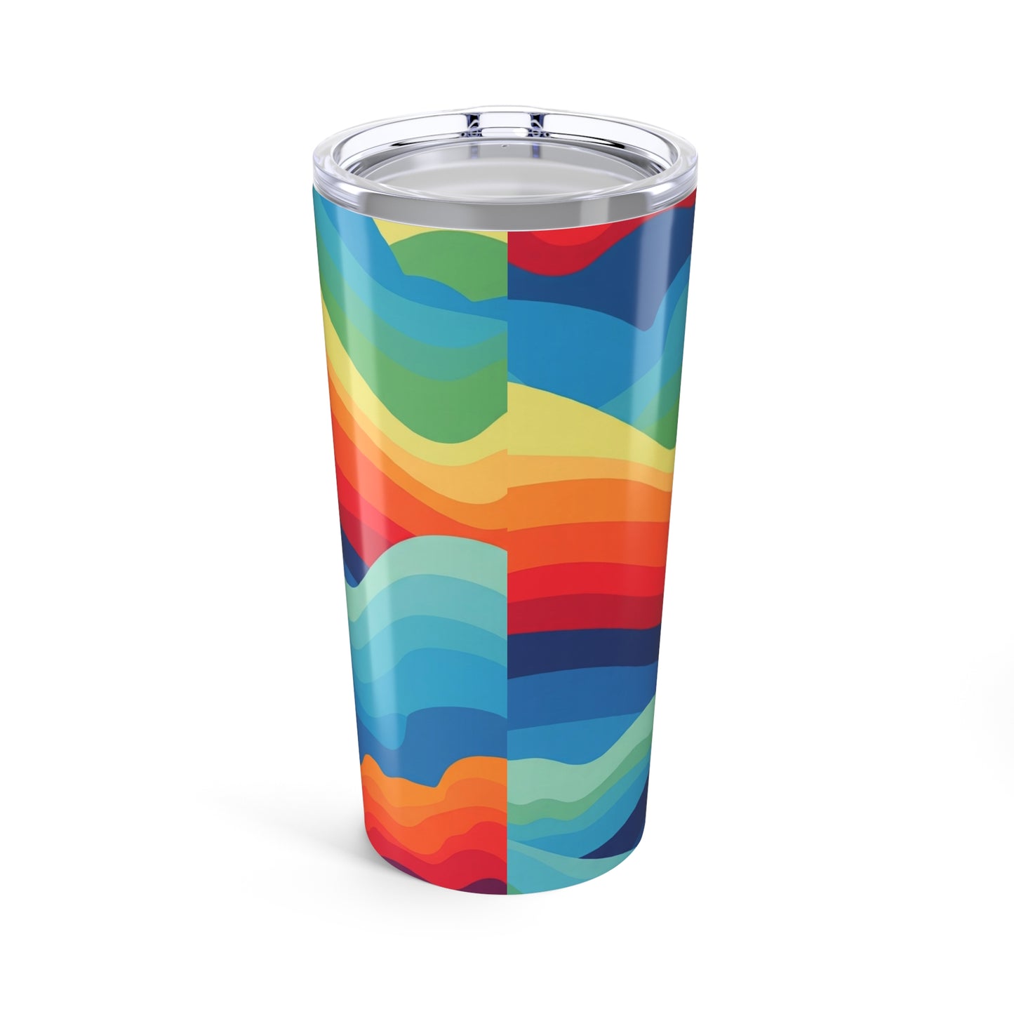 20 Oz Stainless Steel Coffee Cup With Double Wall Vacuum Insulation Spill Resistant Printed Design Thermal Travel