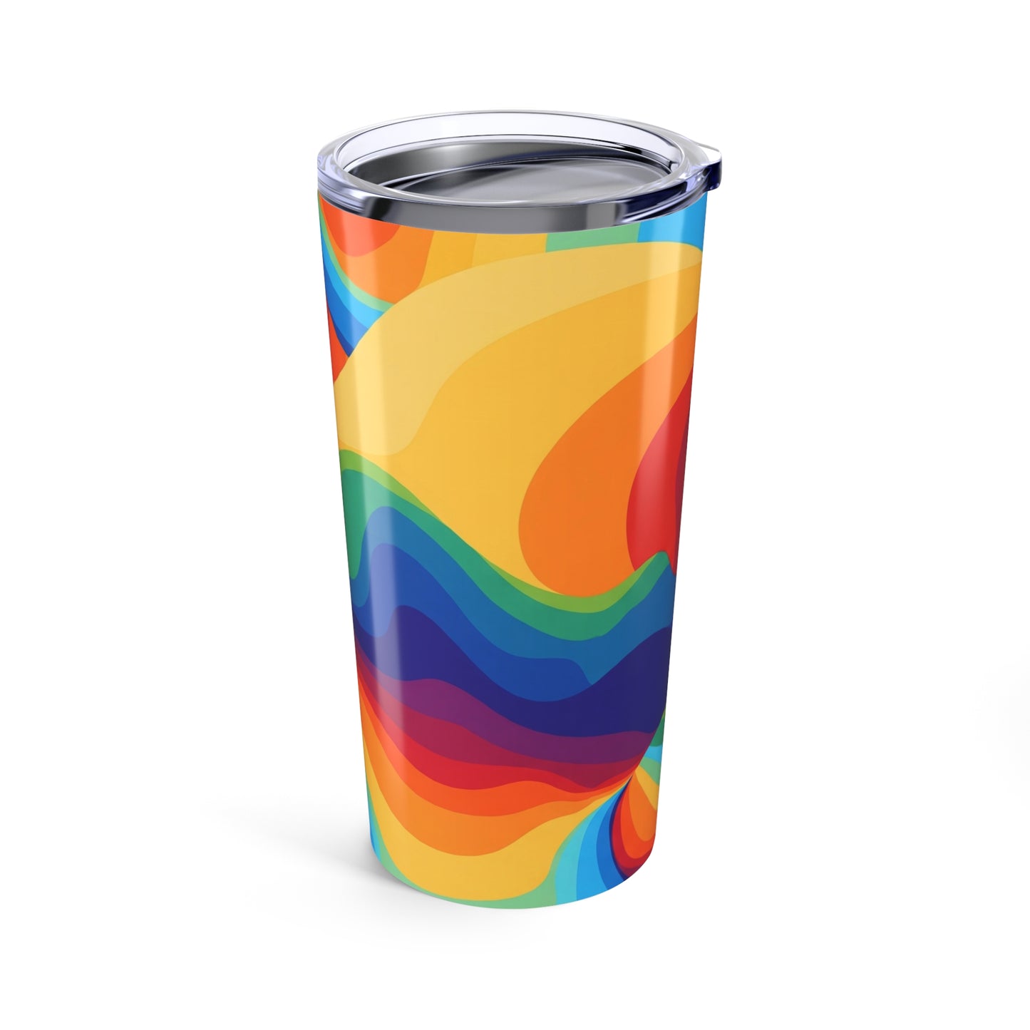 20 Ounce Stainless Steel Tumbler With Double Wall Vacuum Insulation For Hot Or Cold Drinks Leak Proof Printed