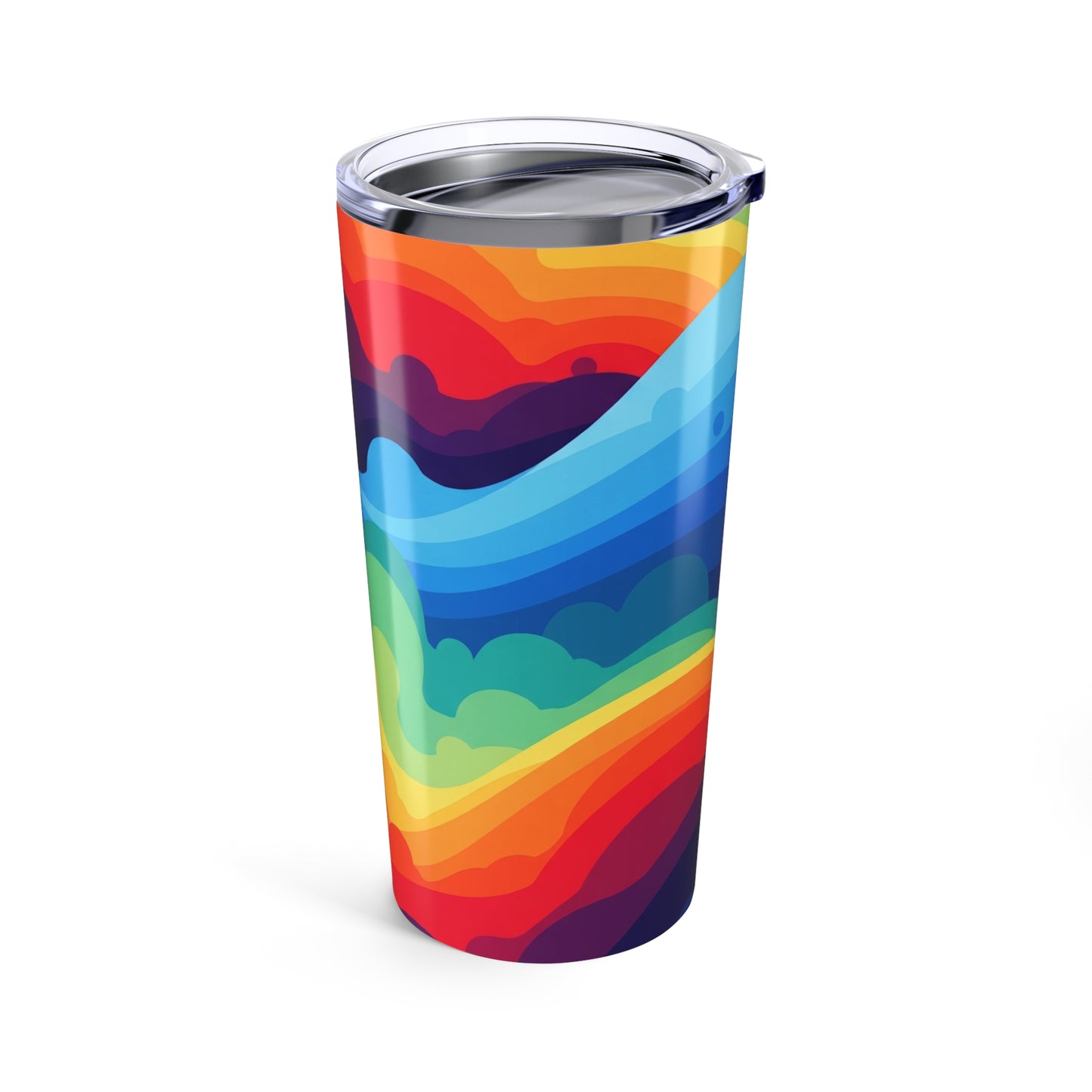 20 Ounce Metal Beverage Cup With Double Wall Vacuum Insulation Leak Proof Printed Design Dishwasher Safe Hot And