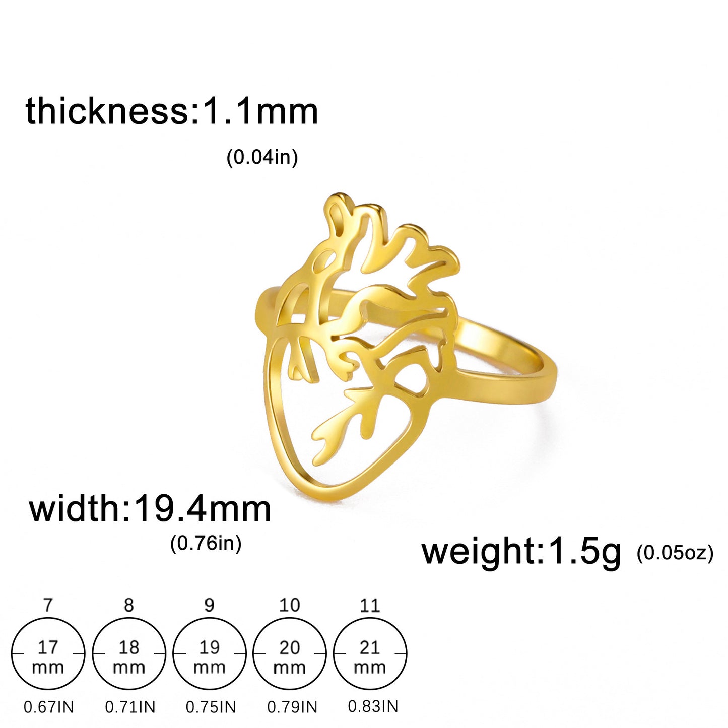 Unisex Titanium Steel Hollow Out Ring Electroplated Cut Out Design Band European American Fashion Jewelry Alloy