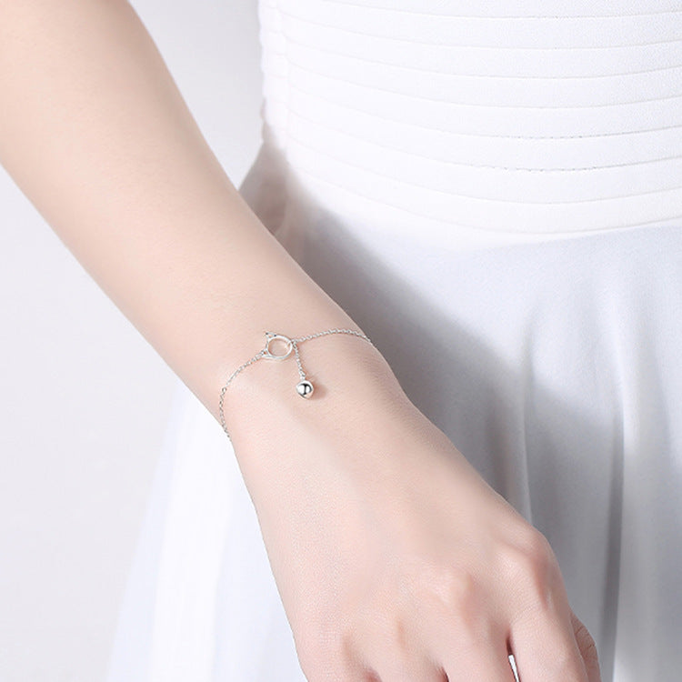 Silver Plated Cat Bracelet For Women And Girls Copper Jewelry Simple Elegant Cat Charm Bracelet For Everyday Wear