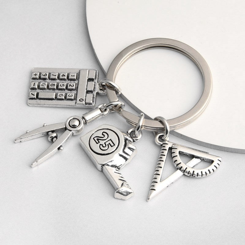 Metal Tape Measure Keychain For Students And Teachers Architects Engineers Construction Workers Designers Gift