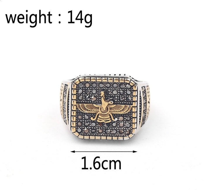 Unisex Alloy Constellation Ring Electroplated Classic European American Design Size 8 9 12 Ideal Gift For Style Lovers