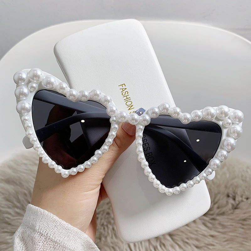 Womens Heart Shaped Sunglasses UV400 Protection Trendy Oval Eyewear Fashion Sun Glasses For Travel And Heart