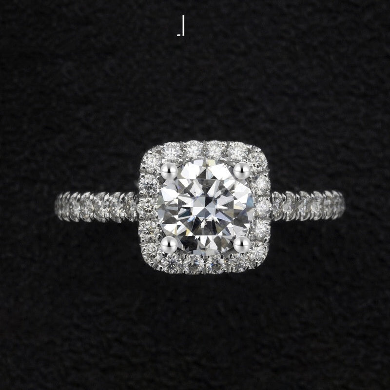 Women's Adjustable Zircon Ring With Eight Heart Eight Arrow Cut Cubic Zirconia Geometric Gold Plated Fashion Design