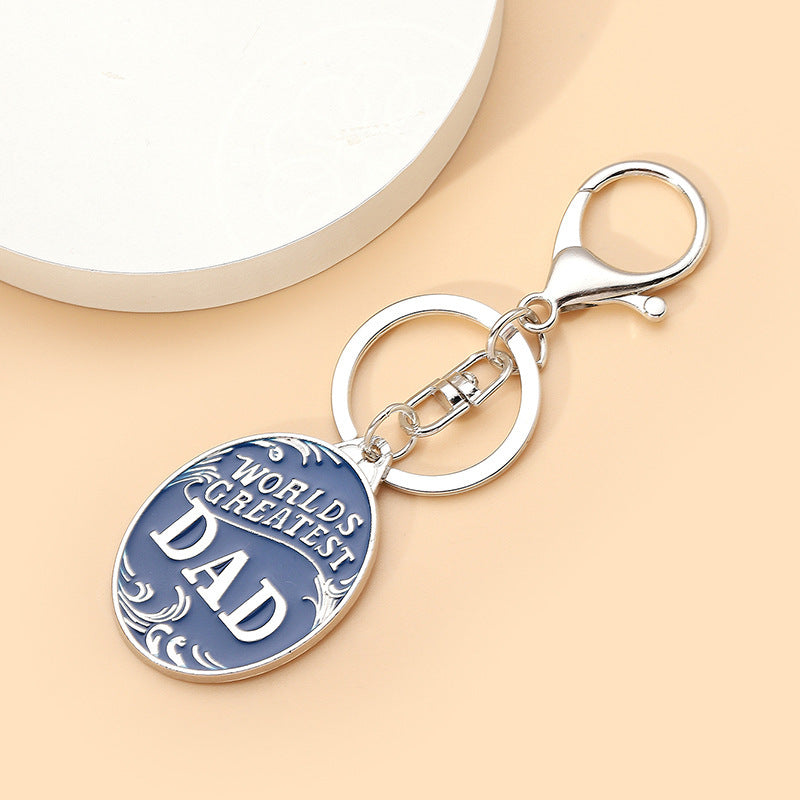 Dad Keychain Gift Idea Alloy Key Accessory Stylish Keyring For Men Fathers Day Gift For Loved Ones For Him Now