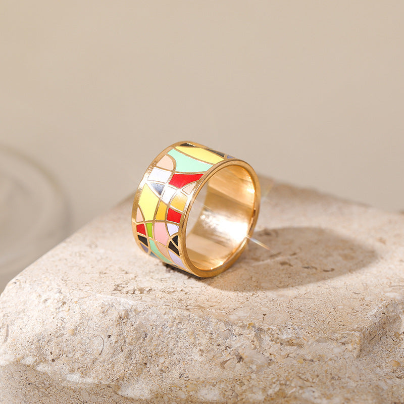 Unisex Scarf Buckle Clip For Clothes T Shirt Knotted Ring Copper Accent Accessory Corner Style Polished Copper